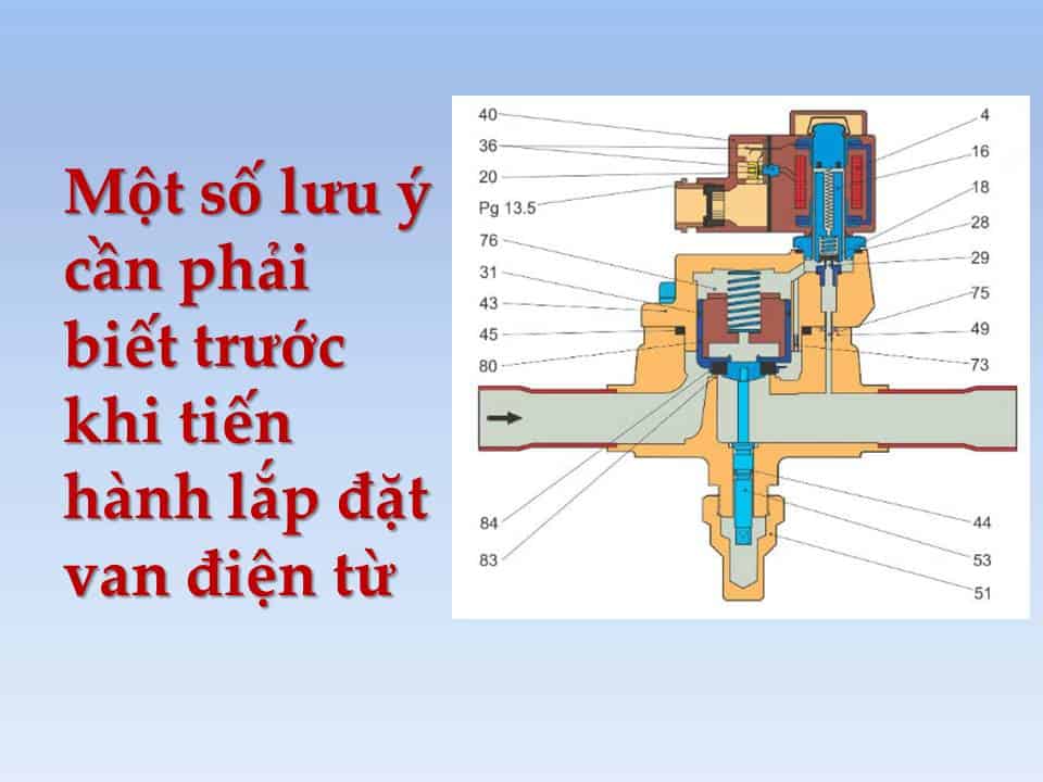 Những lưu ý cần lưu ý trước khi tiến hành lắp đặt van điện từ